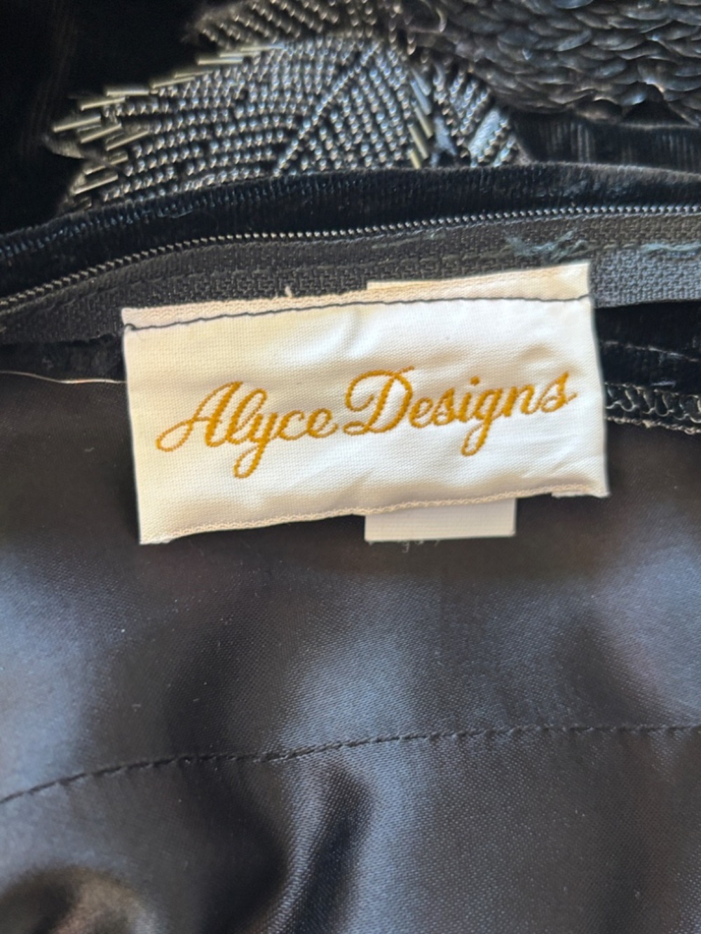 80s Alyce Designs Beaded Black Velvet Party Dress Strapless with Tiered Ruffles - Picture 12 of 13
